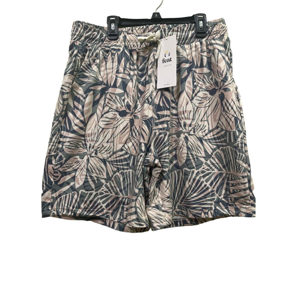 Feat Shorts Mens Large Roam Tropical Moisture Wicking Stretch